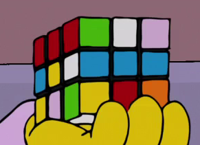 bart simpson rubik's cube