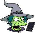 Tapped Out Witch Icon - Angry Phone.png