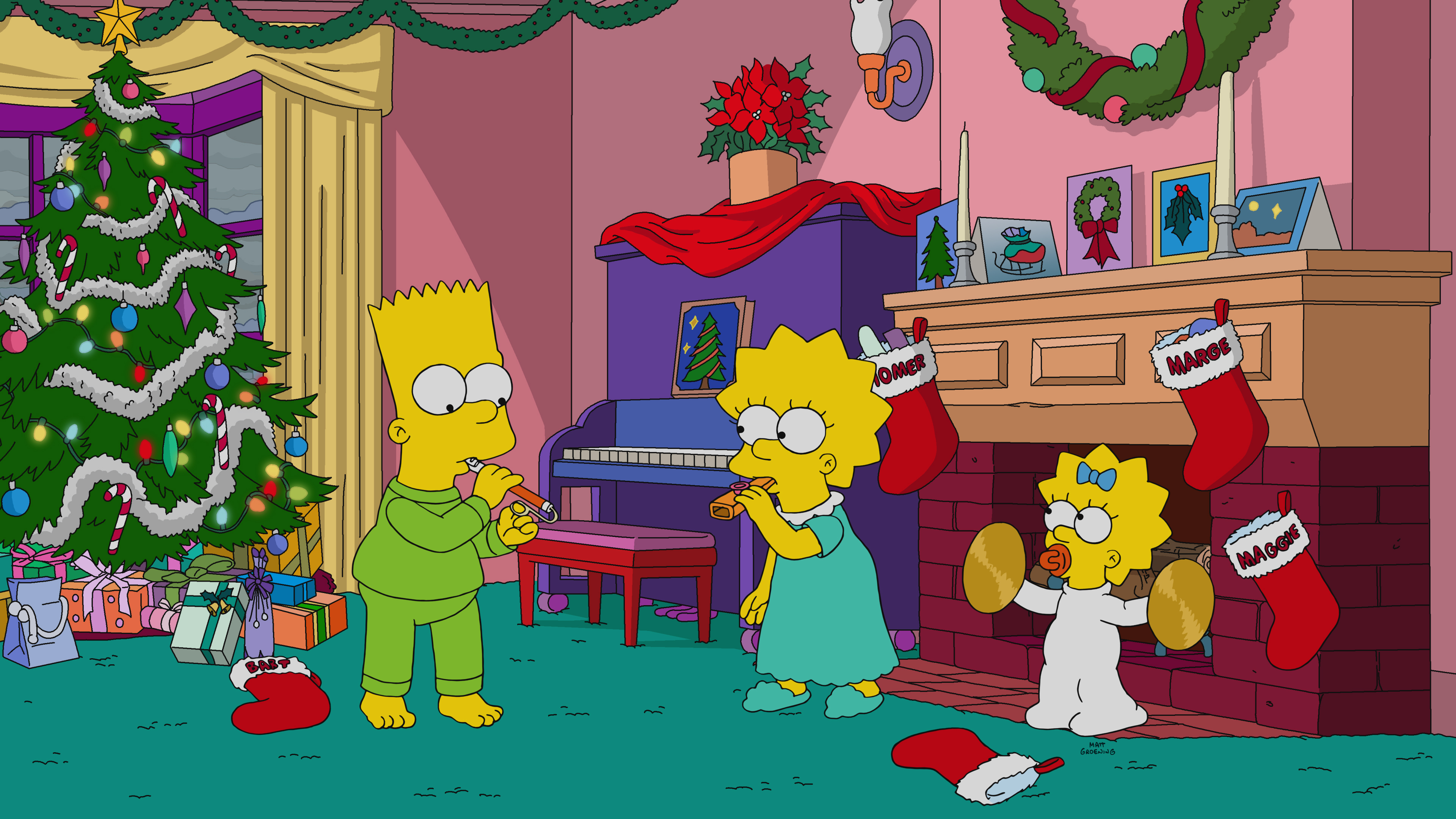 Барт симпсон новый год