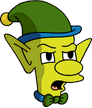 Tapped Out Happy Little Elf Leopold Icon - Shouting.png
