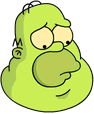 Tapped Out Gelatinous Homer Icon - Sad.png