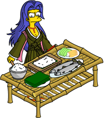 File:Tapped Out Anime Marge Make Sushi.png