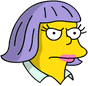 Tapped Out Sarah Wiggum Icon - Annoyed.png