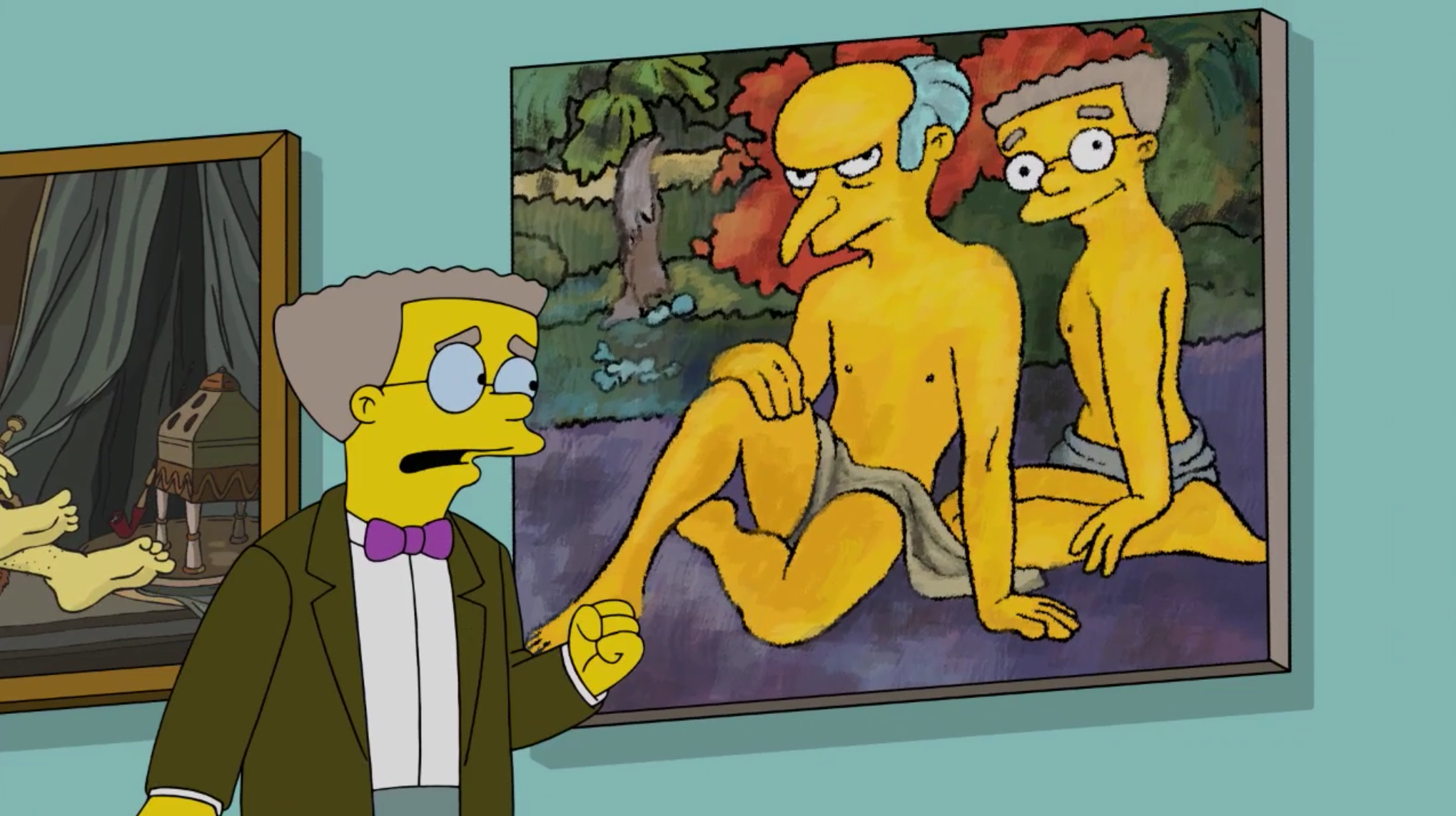 The Burns Cage - Mr. Burns Smithers Nude Paint.png. 