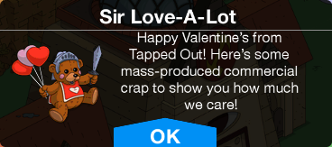 Tapped Out Sir Love-A-Lot Unlock.png
