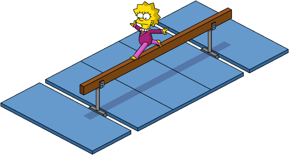 Tapped Out Gymnastic Lisa Walk the Beam.png