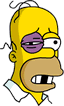 Tapped Out Homer Icon - Beaten.png