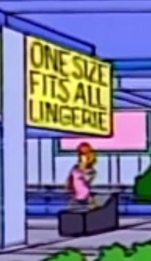 One Size Fits All Lingerie - Wikisimpsons, the Simpsons Wiki