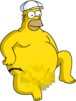 Tapped Out King-Size Homer Let it All Hang Out at the Beach.png