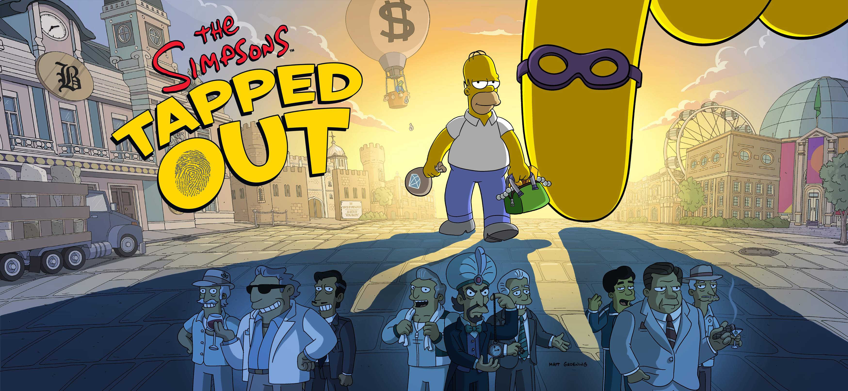 Спрингфилд (симпсоны). Гомер грабит банк. The Simpsons game. Simpsons tapped.