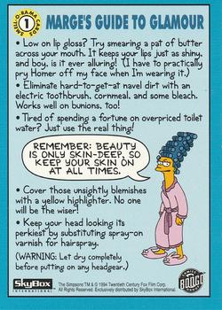 1 Marge's Guide to Glamour (Skybox 1994) back.jpg