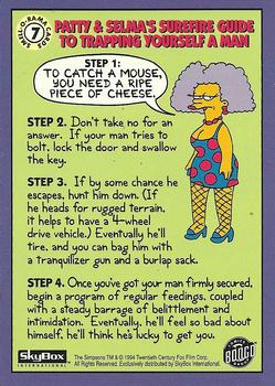 7 Patty & Selma's Surefire Guide to Trapping Yourself a Man (Skybox 1994) back.jpg