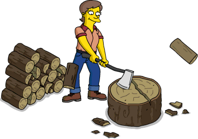 File:Tapped Out Paula Practice Splitting Logs.png