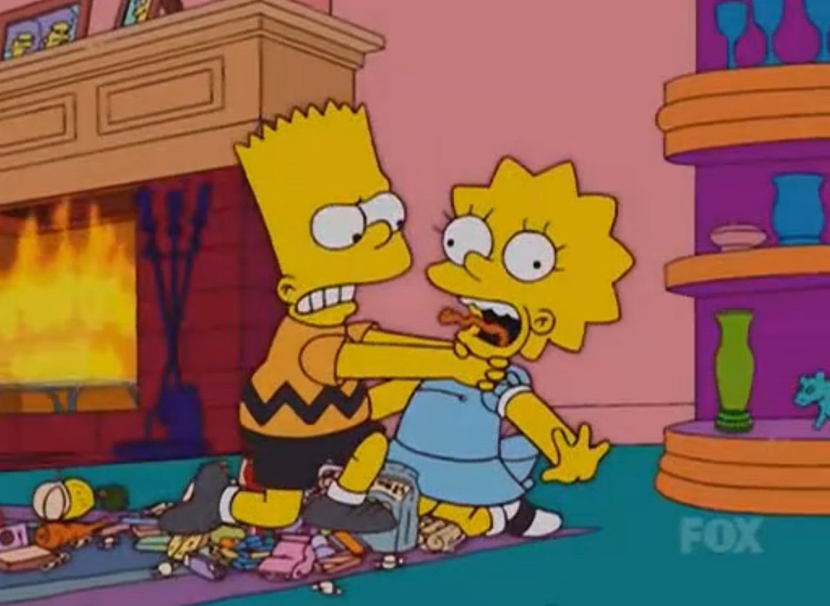 Барт симпсон и Лиза симпсон
