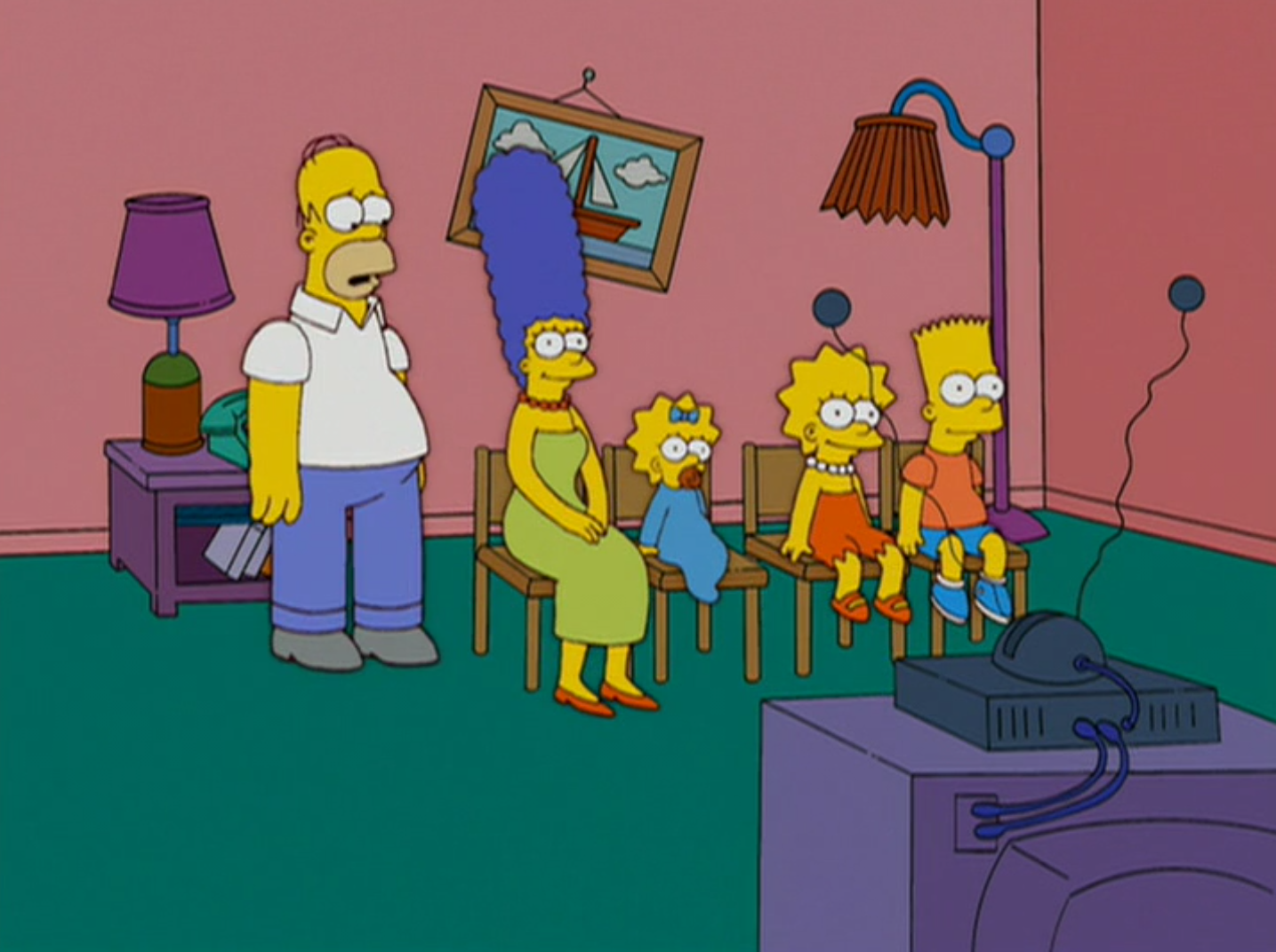 homer on couch