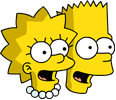 Tapped Out Bart and Lisa Icon - Yay.png