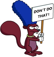 Tapped Out Disapproving Squirrel Picket Disapprovingly.png