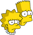 Bart and Lisa - Sad