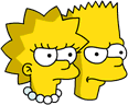 Tapped Out Bart and Lisa Icon - Annoyed.png