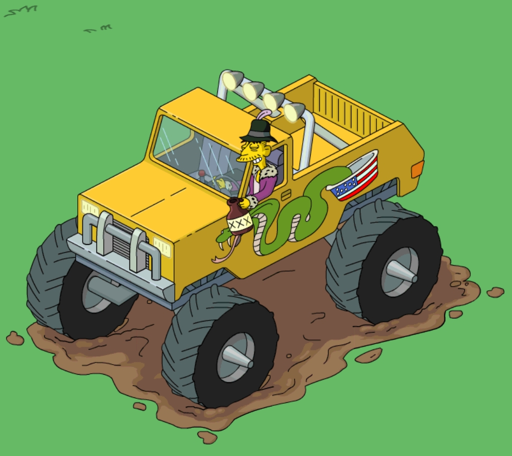 Tapped Out Manager Cletus Go for a Spin.png