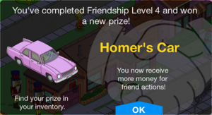 Tapped Out Homer's Car Unlocked.png