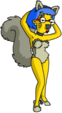 Tapped Out LuannSquirrel Show Off Her Squirrel Costume.png
