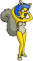 Tapped Out LuannSquirrel Show Off Her Squirrel Costume.png
