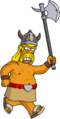 Tapped Out Barbarian Chase Homer with an Axe1.png