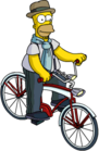 Tapped Out CoolHomer Show off his fixie.png