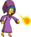 Tapped Out MargeWizard Throw Fireballs.png