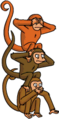 Tapped Out Vicious Monkeys Stare at People.png