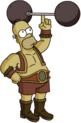 Tapped Out Strongman Homer Impress Rubes with his Strength.png