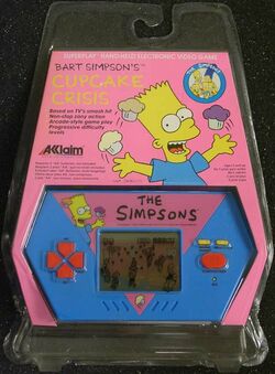 BART deals SIMPSONS CUPCAKE CRISIS HANDHELD GAME