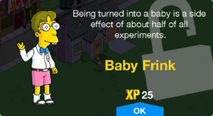 Being turned into a baby is a side effect of about half of all experiments.