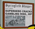 Springfield Shopper Superhero cracks Gambling Ring, Hip.png
