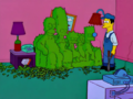 Simpsons Opening Couch Gag Season 13 (With Gardener Trimming Hedge Into Shape of Family).png