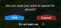 Tapped Out 'Spending Donuts' Notice.png