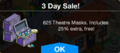Tapped Out Theater Masks 3 Day Sale.png