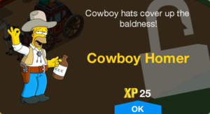 Cowboy hats cover up the baldness!