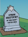 Hyman Krustofsky - Looking for Mr. Goodbart (Gravestone).png