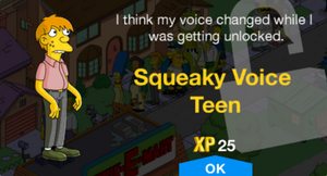 I think my voice changed while I was getting unlocked.