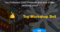 Tapped Out Toy Workshop Bell prize unlock.png