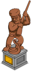 Jebediah Springfield and Snake Statue.png