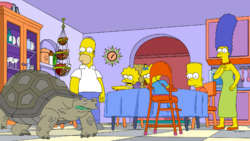 Dinosaur Game couch gag, Simpsons Wiki