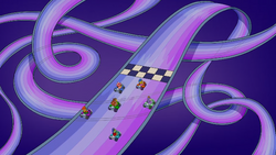 Lisa Gets an F1 Rainbow Road.png