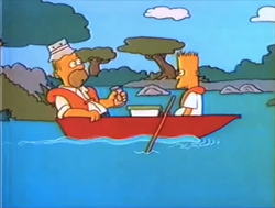 Bart and Homer in a Kayak (Gone Fishin').png