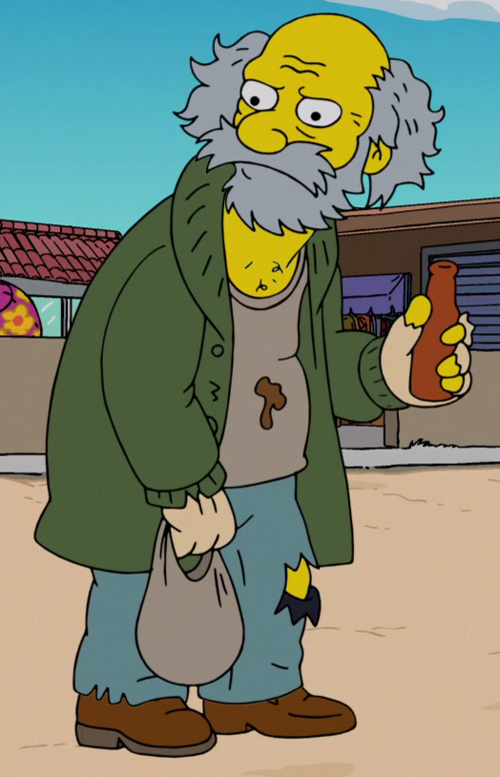 Beach hobo - Wikisimpsons, the Simpsons Wiki