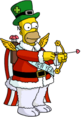 Tapped Out Holiday Homer Shoot Cupid Arrows.png
