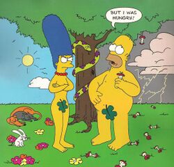 The Simpsons Fun Calendar 1994 Adam Eve.jpg