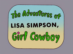 The Adventures of Lisa Simpson, Girl Cowboy.png